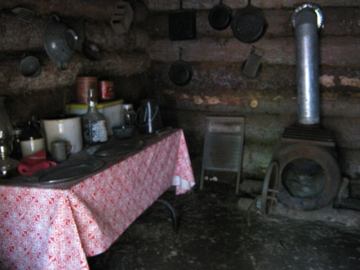 Inside a Trapper's Cabin