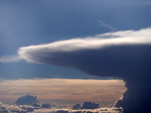 Cumulonimbus from an airplane at 32000ft