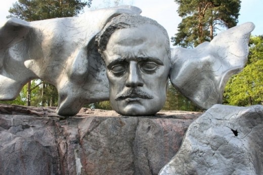 Portion of the Sibelius Monument designed by Eila Hiltunen.