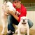 Rob with his mini horse and dog Rob with his mini horse and dog