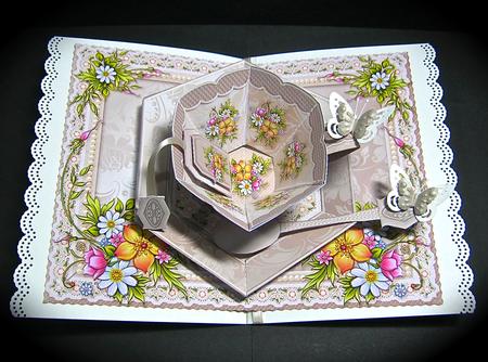 mixed floral teacup