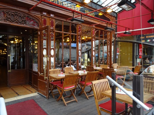 Nice Cafe where we had lunch in the Paris side streets
