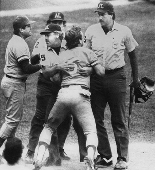 Upon Hearing That His Home Run Was Taken Back George Brett Respectfully Voiced His Objection