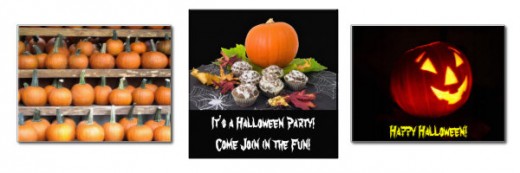 Here are just three of the the Pumpkin Postcards and Party Invitations. Go there with the link in the intro text.