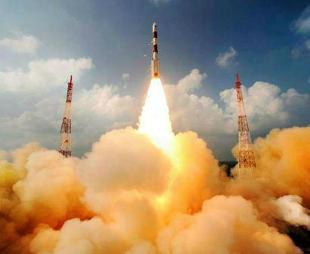 PSLV C25 carries Mars Orbiter Mission "Mangalyaan" from Satish Dhavan Space Centre , Sriharikota