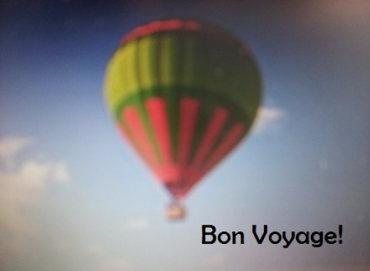 Bon Voyage Card Message - Have a Safe Trip Wishes
