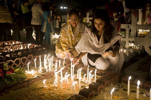 Halloween Bangladesh. People dress up in real nice clothing and go set at the graves of their dead relatives lighting candles on the graves and visiting with the dead relatives. 