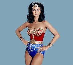 Lynda Carter as "Wonder Woman"