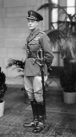  Edward, Prince of Wales, during his visit to Canada in 1919