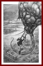 Illustration by Keith Thompson from Leviathan by Scott Westerfeld.