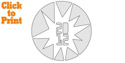 2012 Burst Stencil