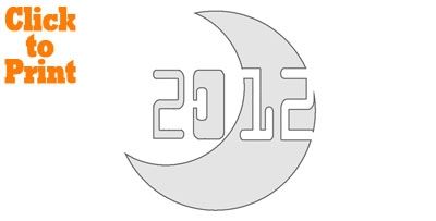 2012 Moon Pumpkin Stencil