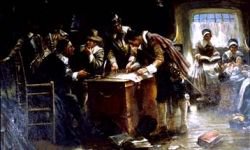 Signing Mayflower Compact