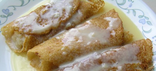 With Condensed Milk as the topping.