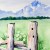 Again the little white daisy flowers are created with white crayon before the grasses and fence posts are painted in. Again the little white daisy flowers are created with white crayon before the grasses and fence posts are painted in.