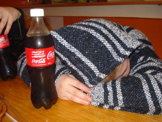 Indulging in the pleasures of home... especially since Mexican and Guatemalan versions of Coca Cola do not contain high fructose corn syrup!  Traveling can wear out your tykes, which is a good thing!  Children tend to rest well after a 6 hour walk! 