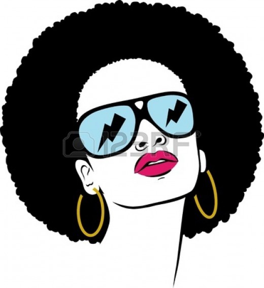 BAA (Big A** Afro) Diva looking fierce with her shades