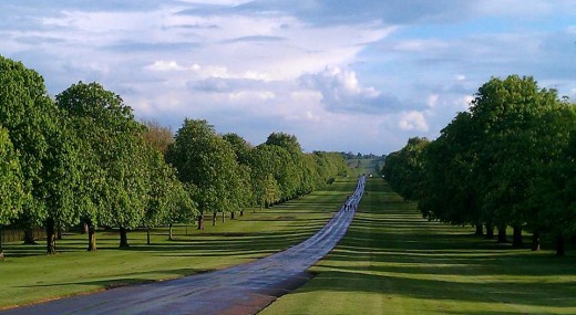The long walk park in spring.
