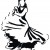 Pen and ink Flamingo dancer. Pen and ink Flamingo dancer.