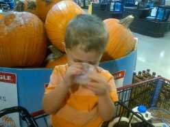 Grocery Shopping with Liam...a Tutorial on Being Inept in the World of a Two Year Old