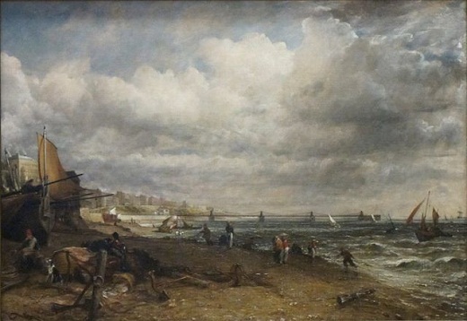 Chain Pier, Brighton by John Constable (1776-1837) - Oil on Canvas