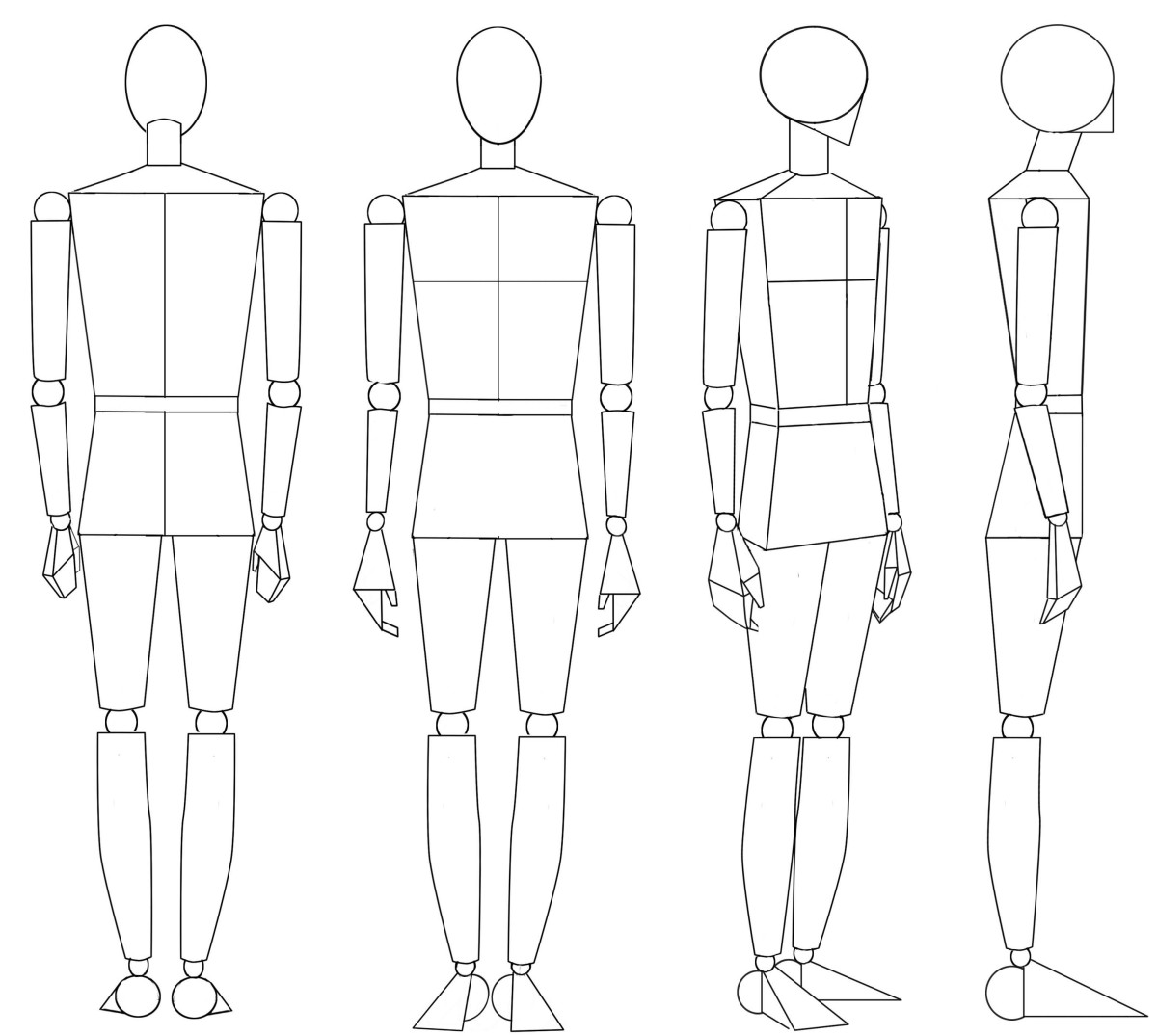 Human Body Side View Drawing : Outline Drawing Sketch Of Side Profile ...