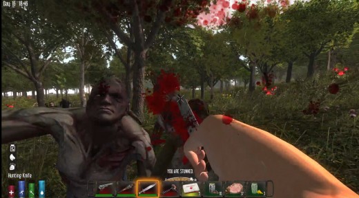 The slow stab with a knife leaves a player open to attacks