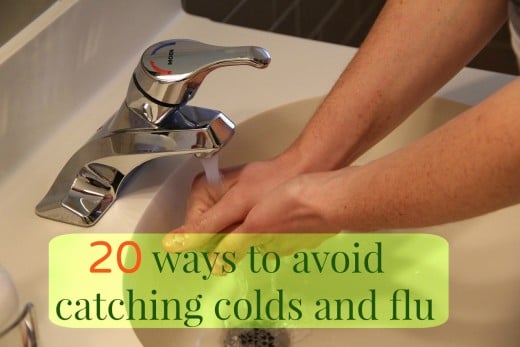 Wash your hands to avoid catching flu