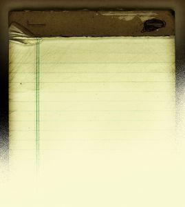 A vintage lined note pad