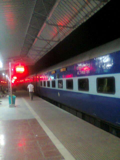 Train at Indian Railway Station