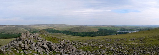 This is a typical Dartmoor landscape