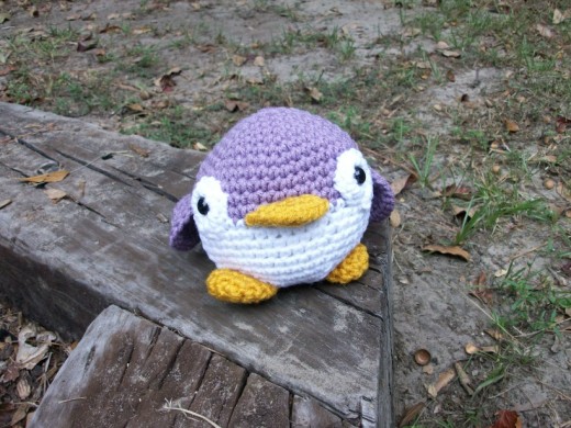 Lavender Plush Penguin