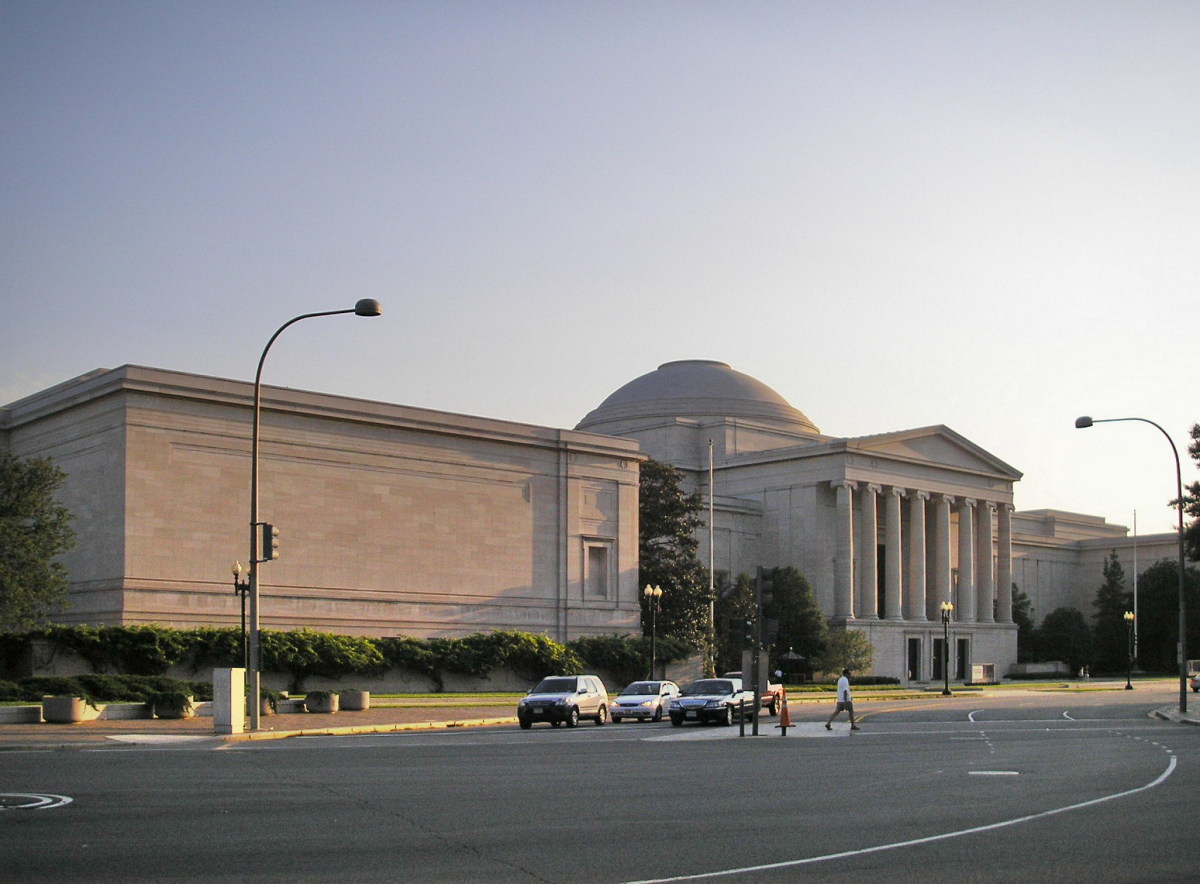 The West Building of the National Gallery of Art in Washington DC