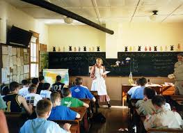 Students in a latter school setting