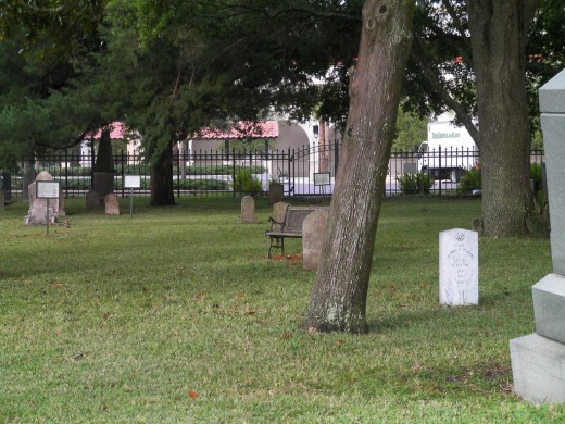 Graveyard Inside The Huguenot Cemetery St Augustine Florida