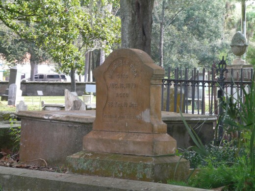 Graveyard Inside The Huguenot Cemetery St Augustine Florida