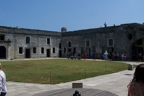 Interior Of The Old Spanish Fort.