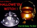 Easy Paper Craft: Make A Hallowe'en Witch!