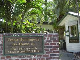 The Ernest Hemingway House in Key West is said to be haunted by Ernest Hemingway.