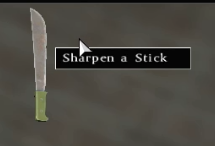 You can only sharpen one stick at a time. 