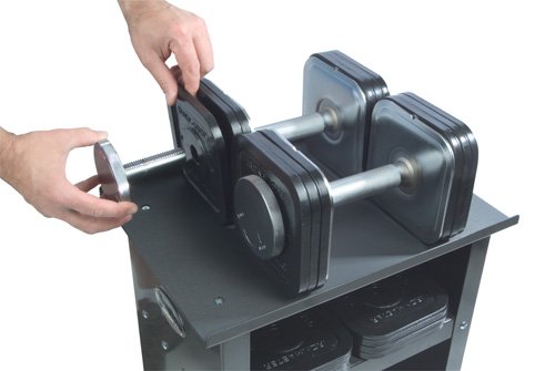 Ironmaster 75 lb Quick-Lock Adjustable Dumbbell System with Stand