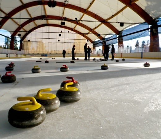A Curling Game Underway