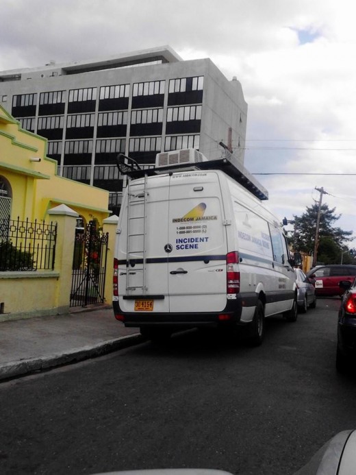 Jamaican independent commission  crime-scene vehicle