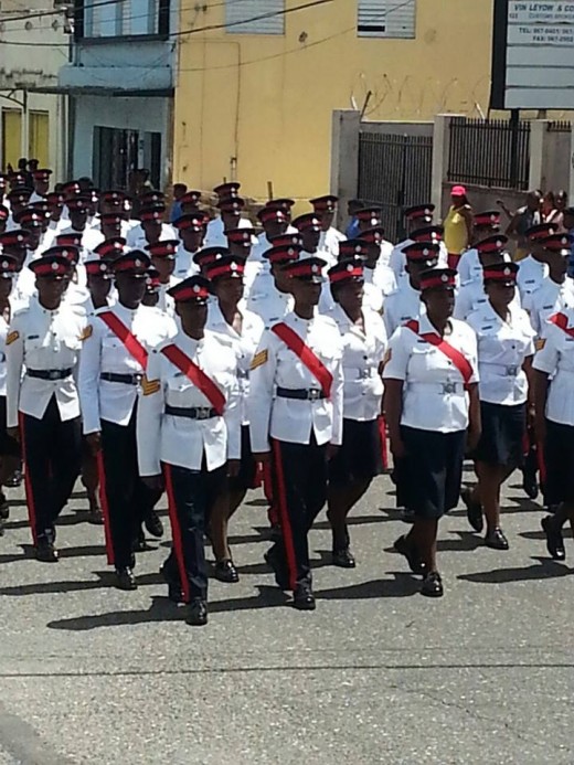 Members of the Jamaica Constabulary Force  
