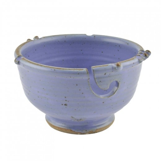 Anthony stoneware handmade yarn bowl - lavender