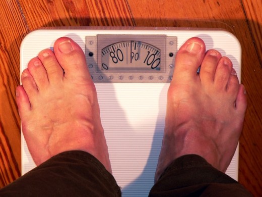 Stepping on the scale . . . 