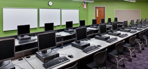 This school takes great advantage of technology to give this students the most for their education. This is just an example of their computer classrooms.