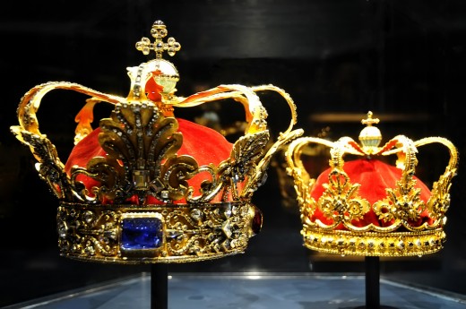 Crowns in Denmark Treasury  Crown Jewels