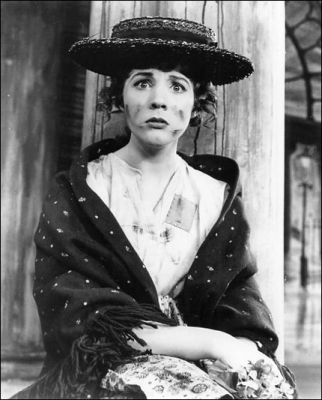 Julie Andrews as Eliza Dolittle in the original Broadway production of "My Fair Lady."