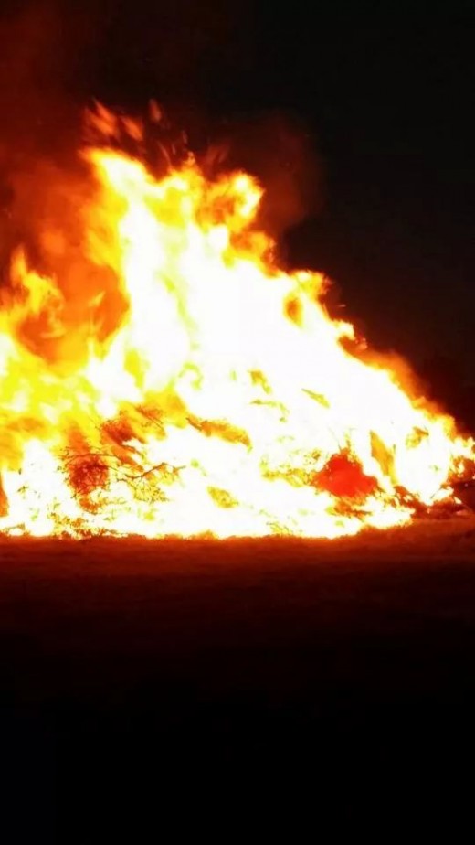 Southside ISD Homecoming Bonfire.